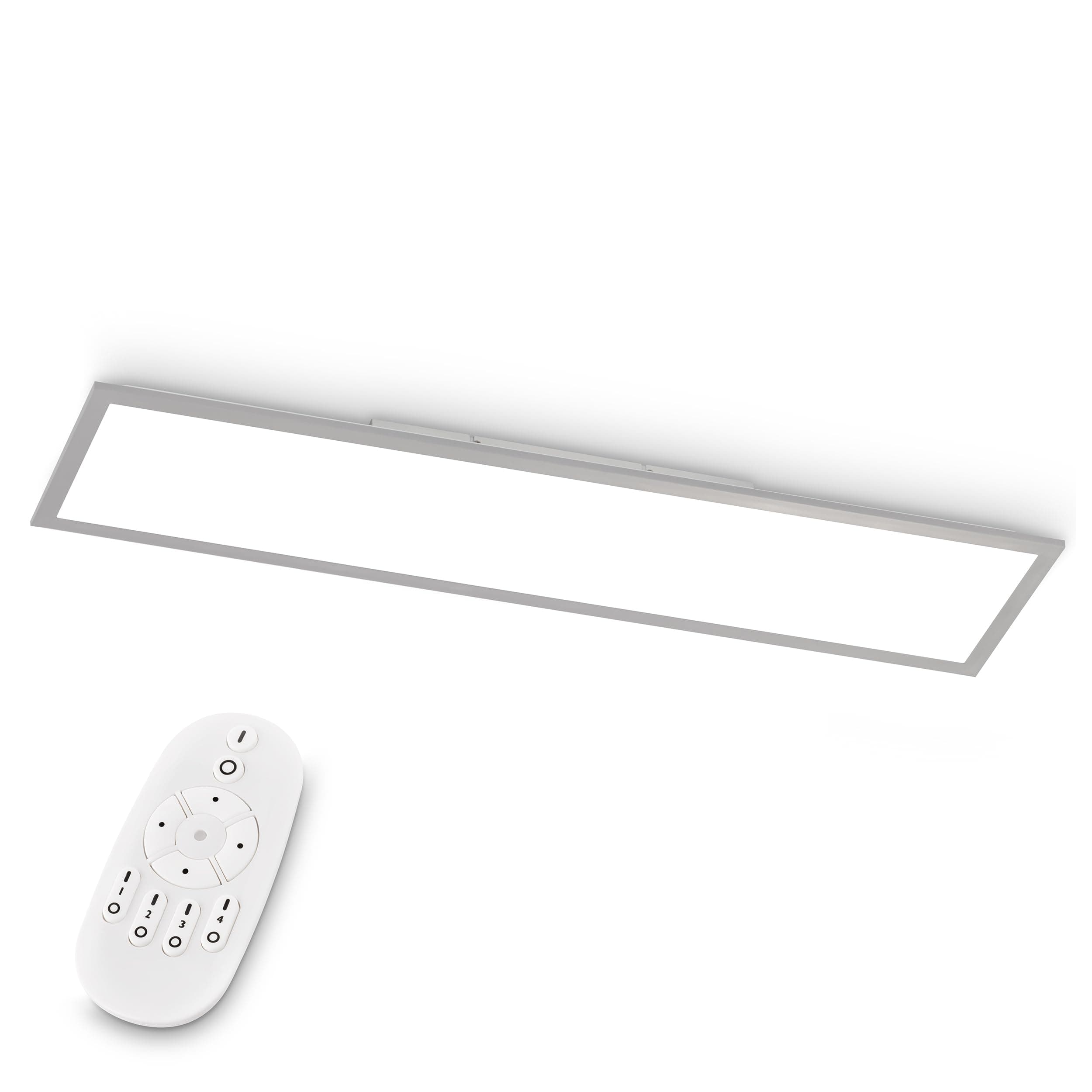 EGLO LED Deckenleuchte Bottazzo 100x25 cm - Silberfarbenes Aluminium - Dimmbar mit Fernbedienung 🌟