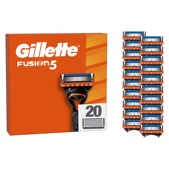 🪒👨‍🦰 Gillette Fusion5 Rasierklingen, 20 Original Ersatzklingen für Herren 🪒👨‍🦰