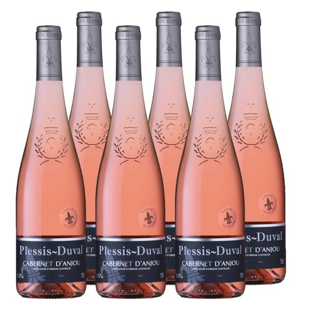 Plessis Duval – Roséwein Trocken – Cabernet d'Anjou AOP (6 x 0,75 l) 🍇🍷