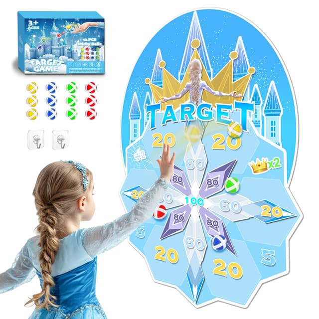 GirliGlee Dartscheibe Kinder mit Klett Dart Set 🎯