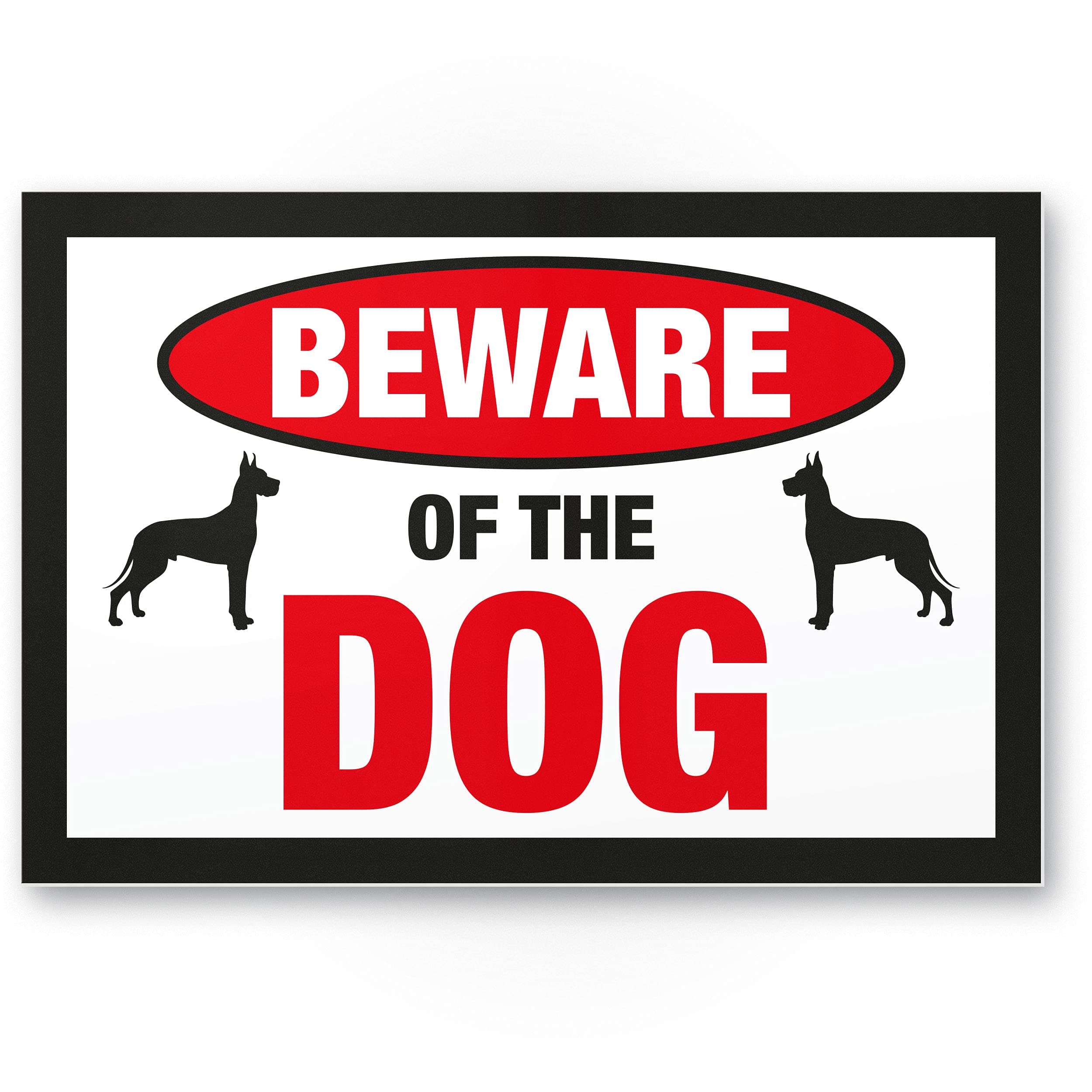 🐶 Warnschild Komma Security - Hundeschutz für Ihren Gartenzaun 🏡