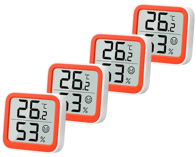 Angebot: NOKLEAD Thermometer Luftfeuchtigkeitsmesser mit Gesichtssymbol 🌡️