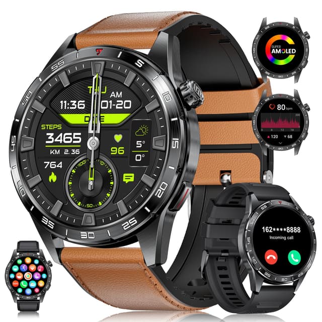 LIGE Smartwatch Herren mit 400mAh Lange Akkulaufzeit ⌚🌧️