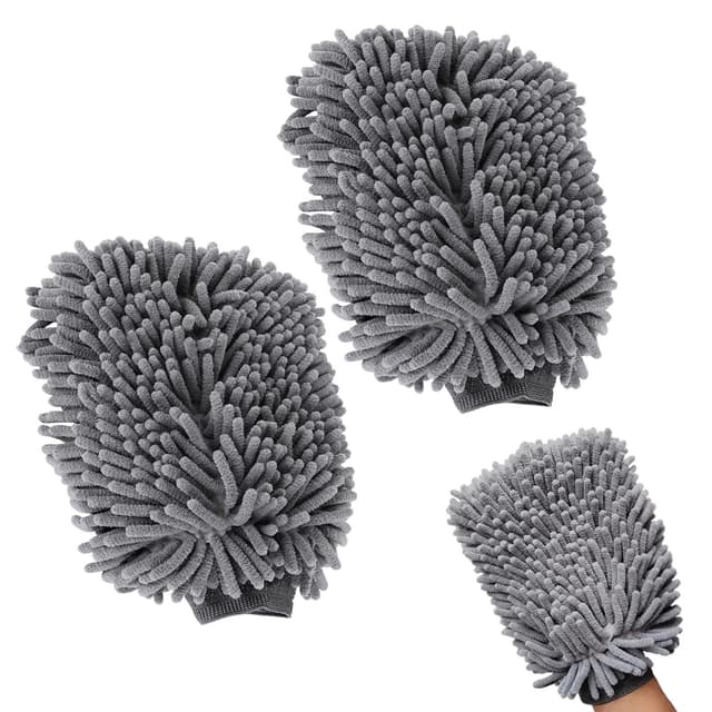 Pixaro Auto Waschhandschuh - 2 Stück Microfaser-Handschuh für Autopflege 🚗✨