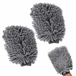 Pixaro Auto Waschhandschuh - 2 Stück Microfaser-Handschuh für Autopflege 🚗✨