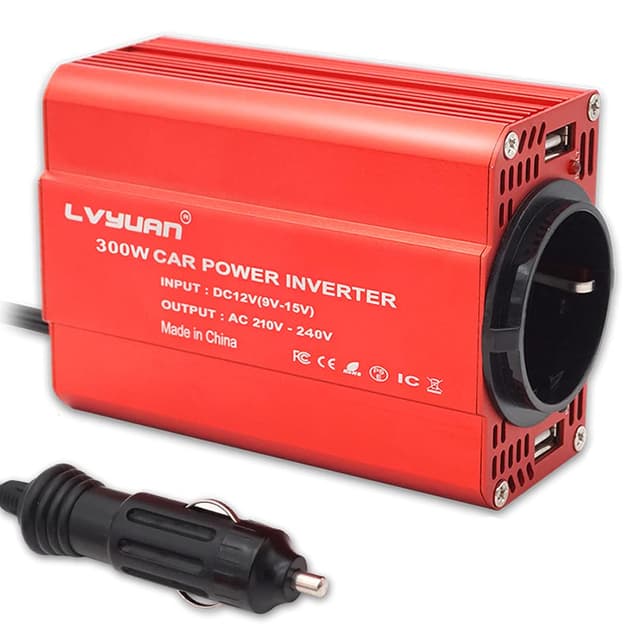 🔋🔌 LVYUAN 300W Wechselrichter DC 12 V auf 230V AC Spannungswandler Auto Konverter 🔌🔋