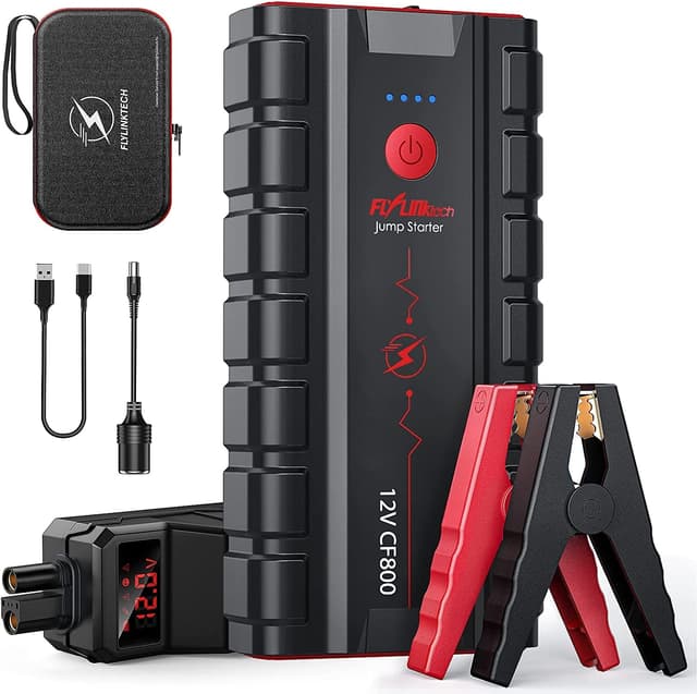 FLYLINKTECH Starthilfe Powerbank, 7000A Auto Starthilfe für 12V Fahrzeuge 🚗🔋