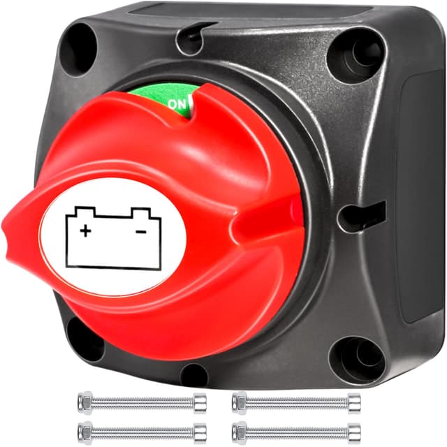 🔋 HOLMOL Batterie Trennschalter 12V 24V 48V - Angebot
