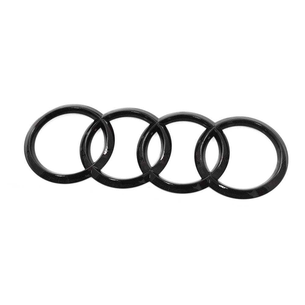 🚗🖤 Audi 4M0071802 Ringe Zeichen schwarz Heckklappe Black Edition Emblem Logo Aufkleber Deal