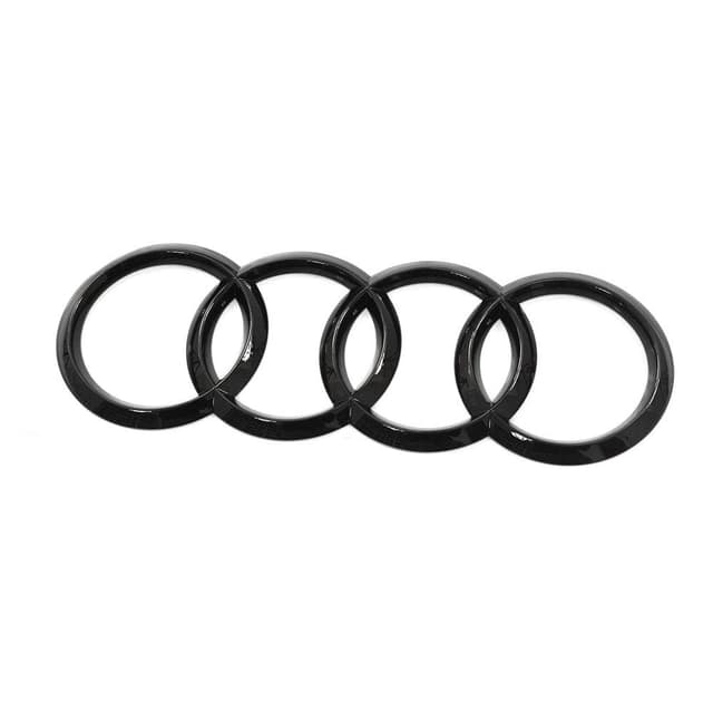 🚗🖤 Audi 4M0071802 Ringe Zeichen schwarz Heckklappe Black Edition Emblem Logo Aufkleber Deal