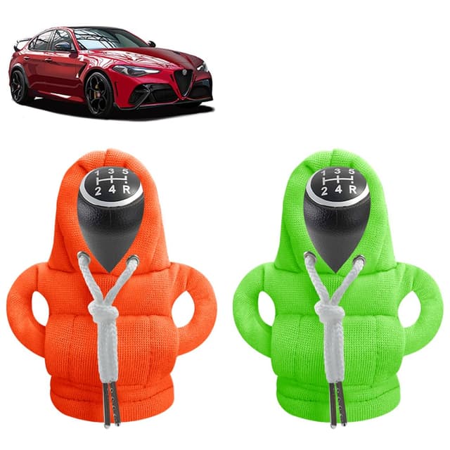 SXCCNW Schalthebel Hoodie, 2 Stück Auto Schaltknauf Abdeckung 🚗