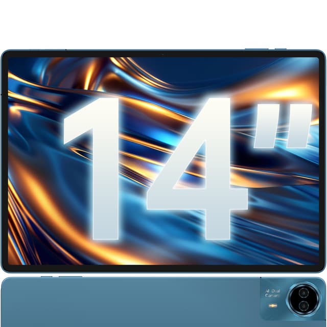 TECLAST T70 Tablet 14'' Zoll Top Gaming Tablet - 20GB+256GB+8TB Expansion - Android 14 - 10000mAh - 4G LTE/5G WLAN - 4 Lautsprecher - 24 Stunden Kundenservice