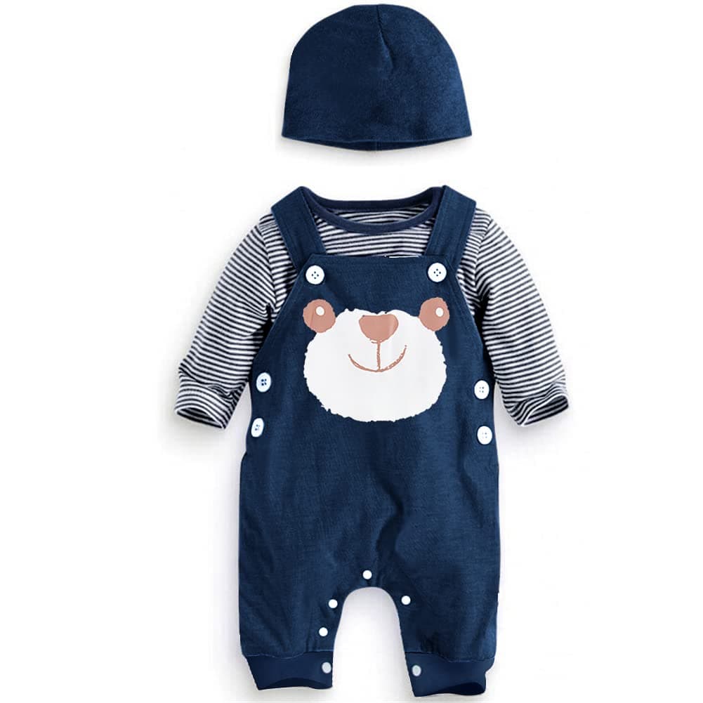 👶👕 SFreeBo Baby Jungen Kleidung 3PCS Winter Babykleidung Outfit Set Langarm Baumwolle 🐻
