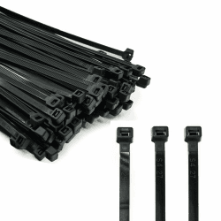ERKO Kabelbinder Schwarz 200 x 4,8 mm Set 100 Stück UV-beständig 🛠️🔗 Angebot bei HelloDeals