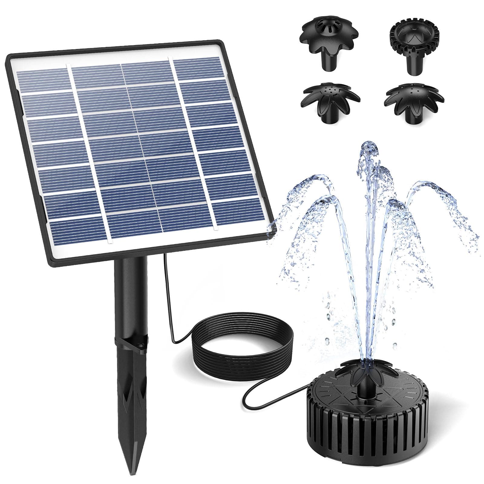 🌞🌿 AISITIN Solar Springbrunnen für Außen - Nur 13.99€ + Kostenloser Versand!