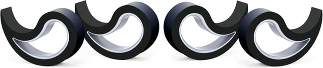 🛑🚪 Stoppy, Stoppi, Fensterstopper, Türstopper, Türkeil, Türhaken, Fensterklammer, 4er Set (erhältlich in 14 Farben) (schwarz) - Angebot