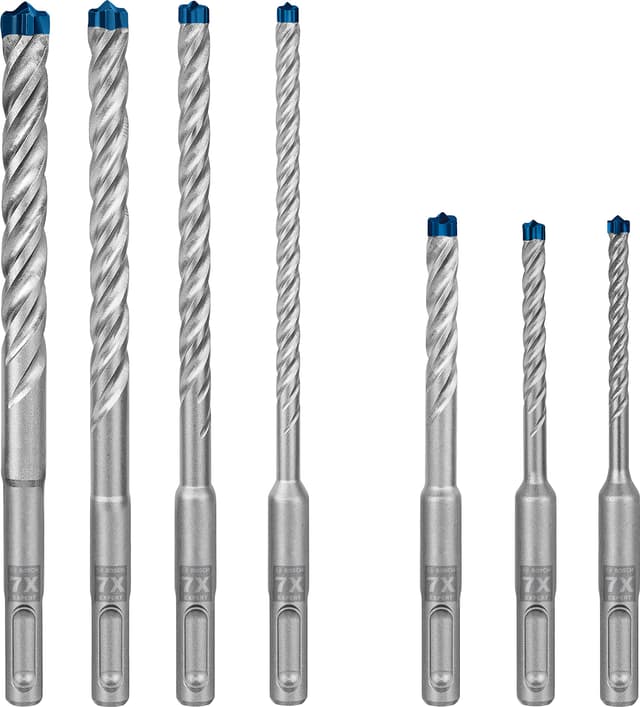 🔨🔩 Bosch Professional 7x Expert SDS plus-7X Hammerbohrer Set (Ø 5-12 mm)