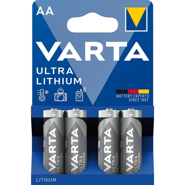 🔋 VARTA Batterien AA, 4 Stück, Ultra Lithium, 1,5V - Top-Angebot! 🔋