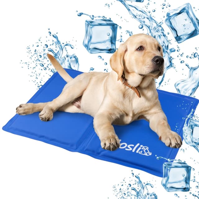 🐾 Nosli Kühlmatte für Hunde, Katzen & Menschen (50x90cm) Sea Blue L - 50x90cm