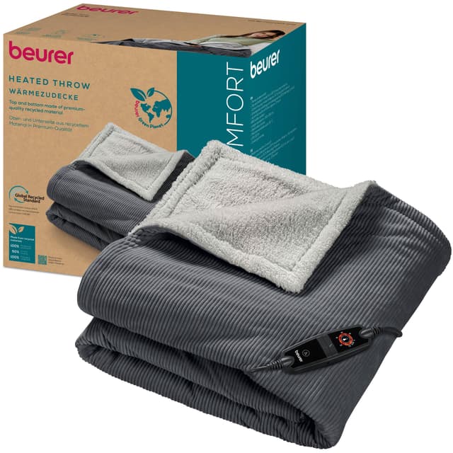 🔥 Angebot: Beurer HD 80 Cord grau Heizdecke 🛋️