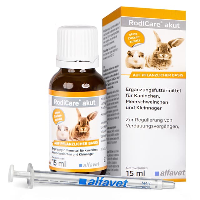 🐰🌿 Alfavet RodiCare akut Ergänzungsfuttermittel für Kaninchen, Meerschweinchen und Kleinnager 🐹🌱