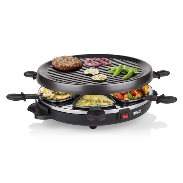 👑 Princess Raclettegrill/Tischgrill, 800 W, schwarz, 01.162725.01.001 - Deal des Tages!