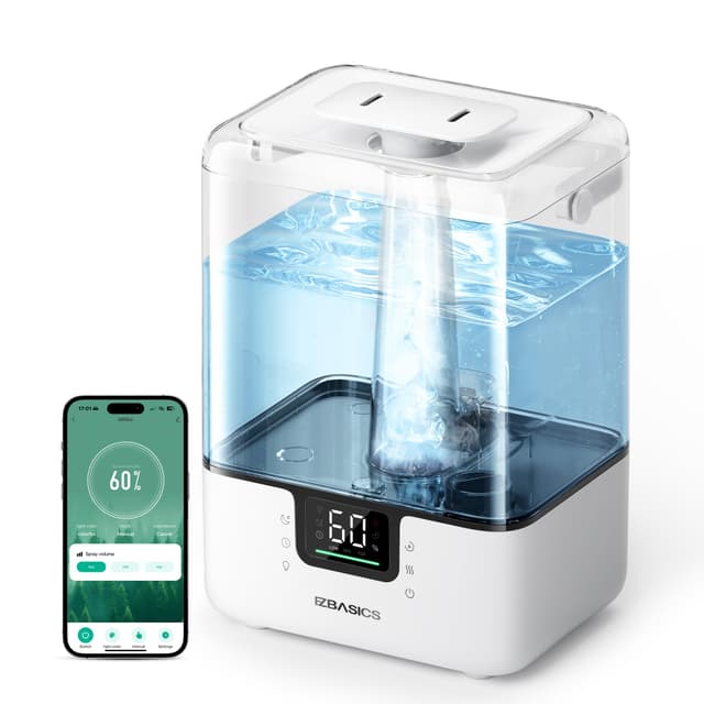 🌿 EZBASICS Smart Luftbefeuchter & Aroma Diffuser 🌈✨