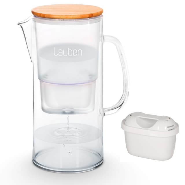 🌿🌊 Lauben 32GW Wasserfilter Kanne Glas 🌊🌿