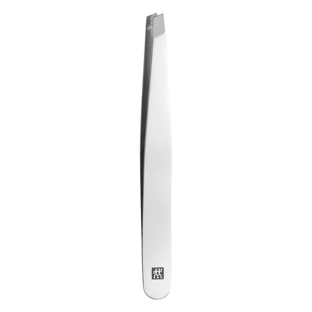 🌟 ZWILLING Schräge Pinzette | Handgeschliffene, angeraute Spitzen | Poliert, Silber, 90 mm Schräge Spitze 🌟
