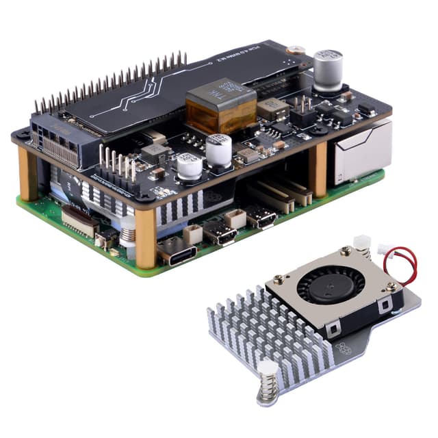 🚀 GeeekPi P33 M.2 NVME M-Key PoE+ Hat für Raspberry Pi 5 + Offizieller Raspberry Pi 5 Active Cooler 🌟