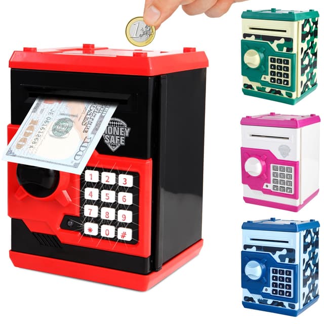 Pup Go Elektronische Digitale Spardose XXL Kinder Tresor mit Code für 3+ Jahren 🔒🐷
