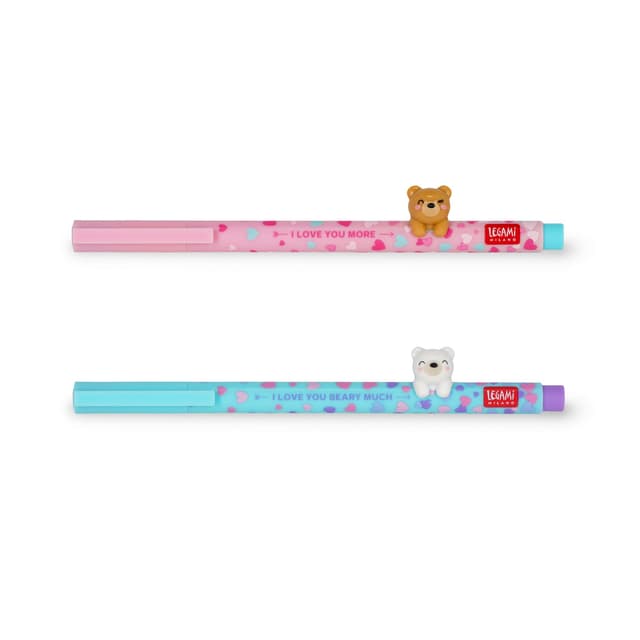 Legami - 2er Set Lovely Friends Gelschreiber 🐻💕 BEARLY IN LOVE