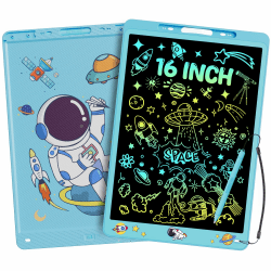 Bunter LCD Schreibtafel 16 Zoll für Kinder und Erwachsene 🌈🎨 Angebot bei HelloDeals