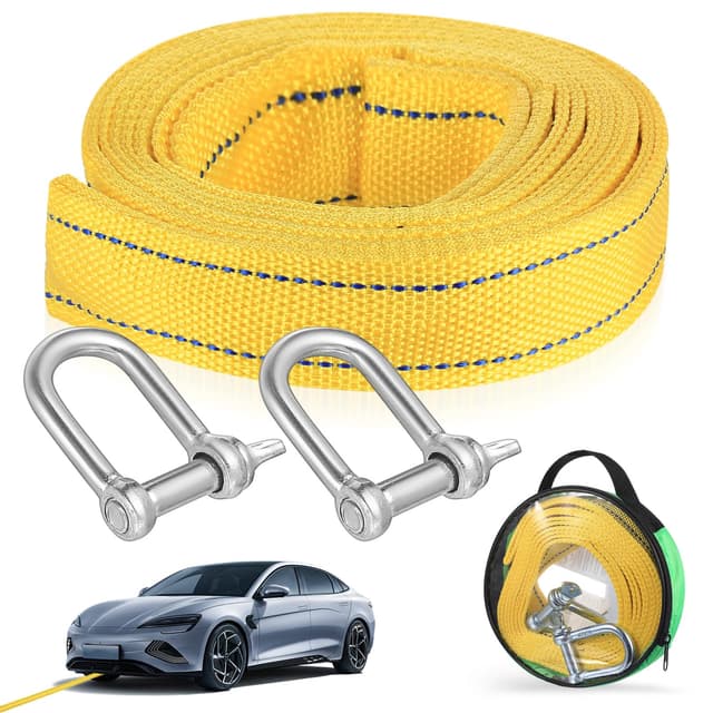 Abschleppseil PKW 4 Meter 5 Tonnen Auto Abschleppseil Schwerlast Abschleppgurt 🚗
