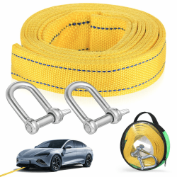Abschleppseil PKW 4 Meter 5 Tonnen Auto Abschleppseil Schwerlast Abschleppgurt 🚗 Angebot bei HelloDeals
