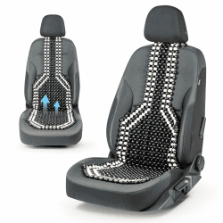 🚗🌟Walser CarComfort Sitzauflage aus Holzperlen - Massage Autositzauflage Holz🌟🚗 Angebot bei HelloDeals