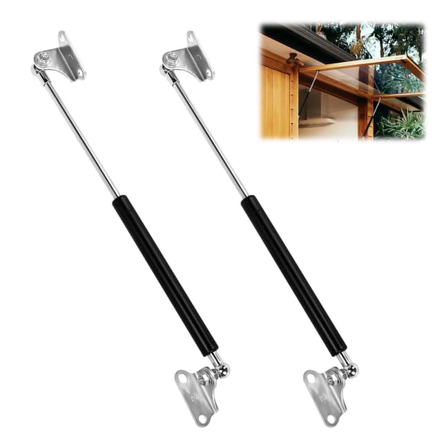 🔧 2 Stück Gasdruckfeder, 50cm 300N Gasdruckdämpfer Universal L-Typ Gasfeder 🚪