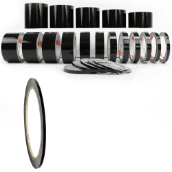 🚗🎨 Auto Zierstreifen Schwarz Hochglanz KFZ Folienstreifen Angebot bei HelloDeals