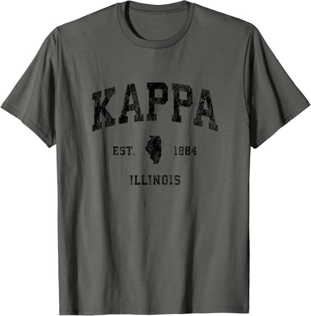 Kappa Illinois IL Sportdesign im Vintage-Stil, sportlich, schwarz T-Shirt 🖤👕