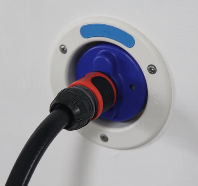 🚐💧 Wassertankdeckel Adapter Wohnmobil AD78mm 3-Pin mit Federmechanik für Gardena Anschluss Wohnwagen AD 78mm