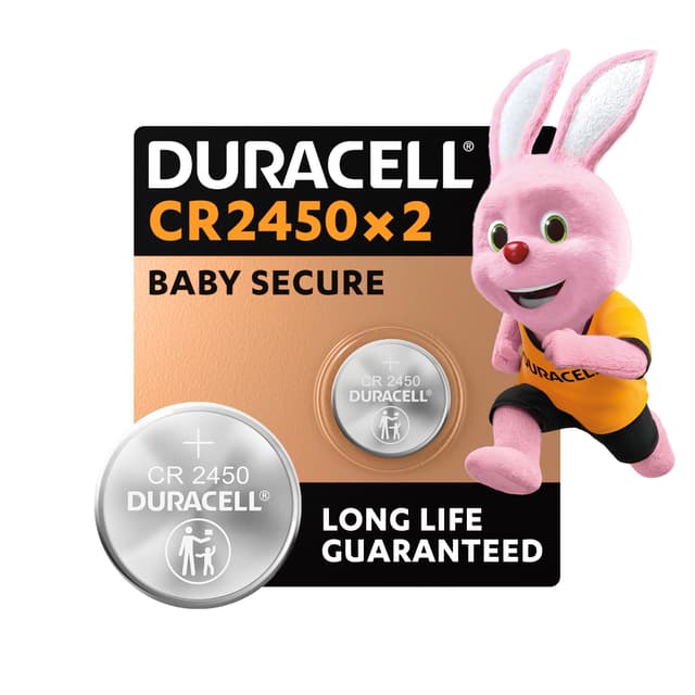 🔋 Duracell CR2450 Knopfzellen (2 Stück) | Lithium-Knopfzellen 3 V