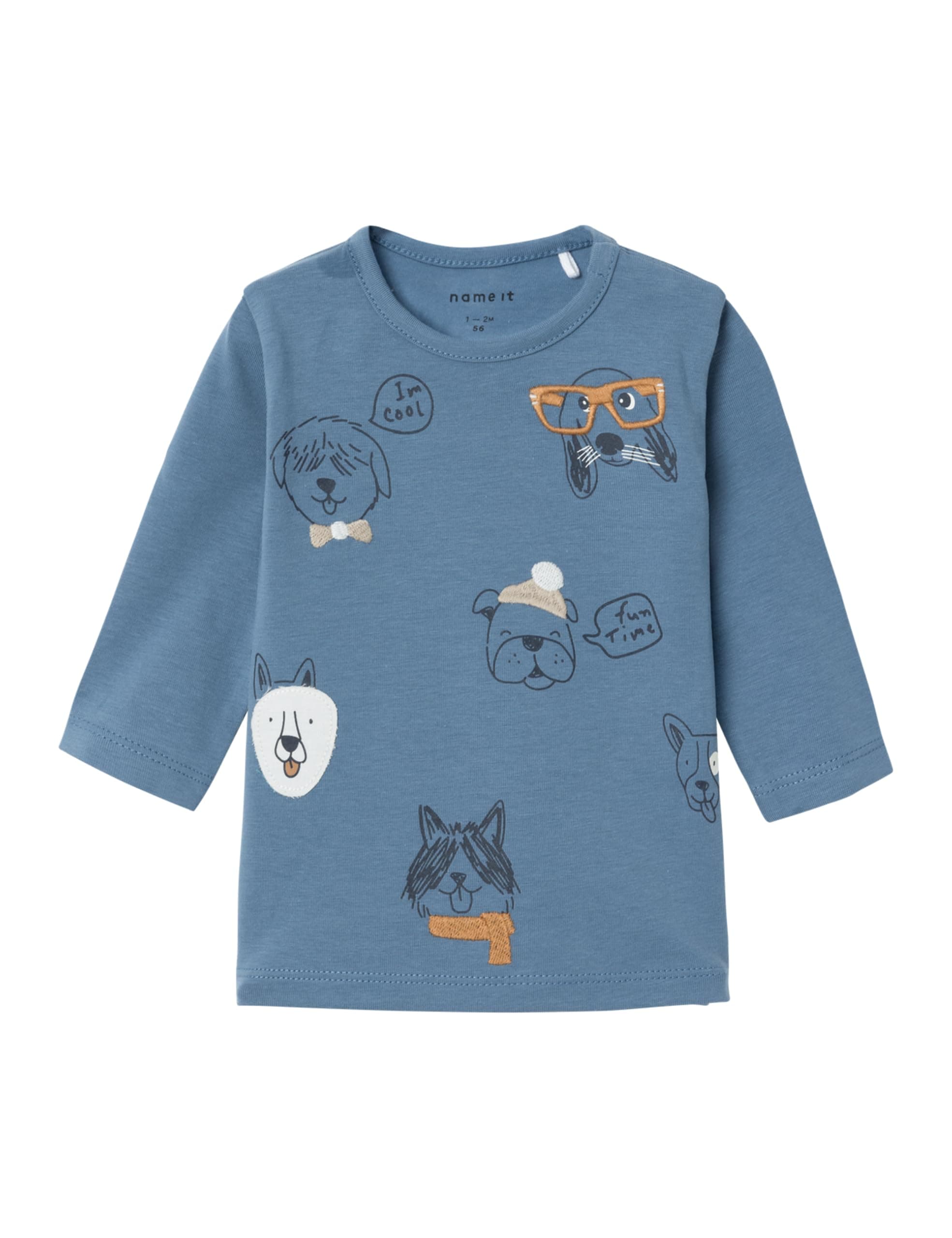 👶 NAME IT Baby-Jungen Nbmkolio Ls Top T-Shirt 62 Coronet Blue - Nur 5.7€!