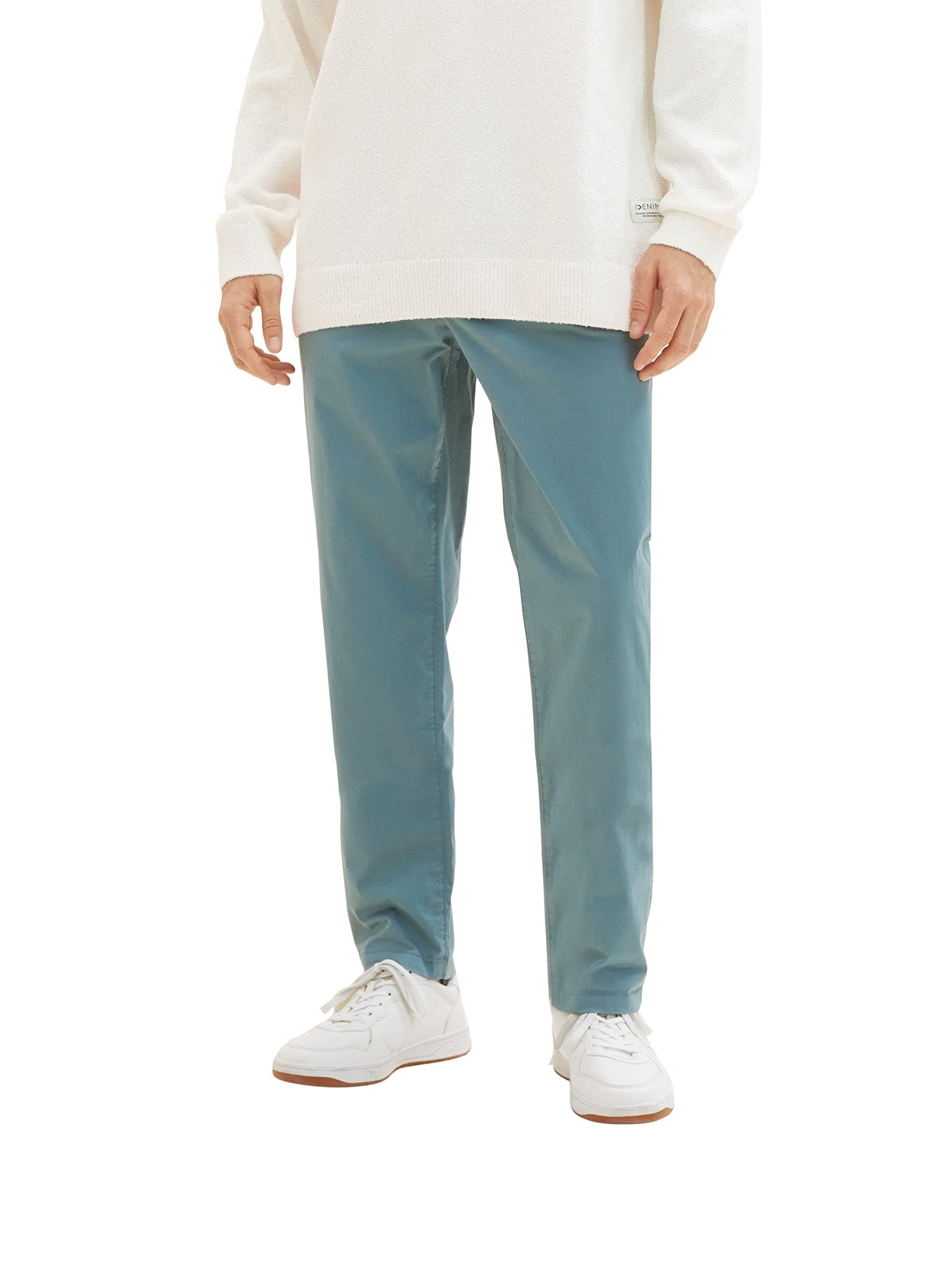 TOM TAILOR Herren Relaxed Tapered Chino Hose 29 30105 - Deep Bluish Green 😎👖