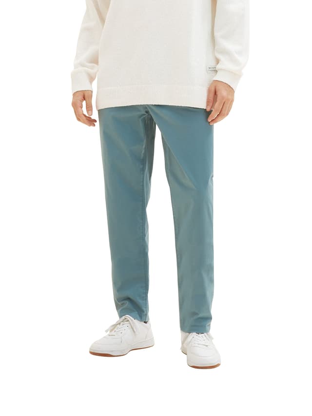 TOM TAILOR Herren Relaxed Tapered Chino Hose 29 30105 - Deep Bluish Green 😎👖