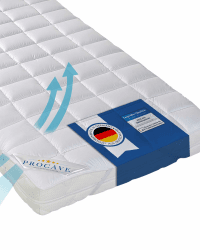 PROCAVE Matratzenschoner 90x200 cm - Matratzenbezug - Matratzentopper - Made in Germany - Weiß Angebot bei HelloDeals