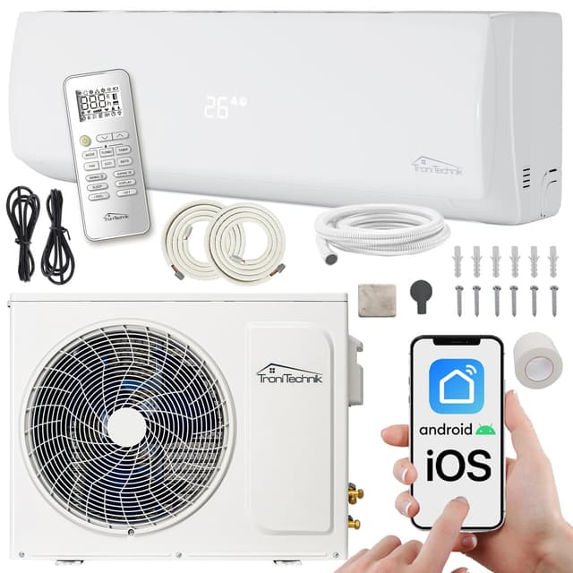 Tronitechnik® Split Klimaanlage Set DALVIK 2 mit WiFi/App Funktion 🌬️❄️