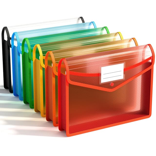 Angebot: 6 Stück Dokumententasche A4 Hochwertige Dokumententasche Sammelmappen Projektmappen 📁