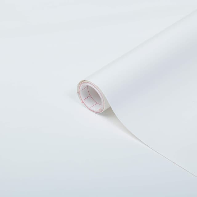 🌟 d-c-fix Möbel-Klebefolie Weiß matt 45 cm x 2 m - Möbelfolie selbstklebende Küchenfolie
