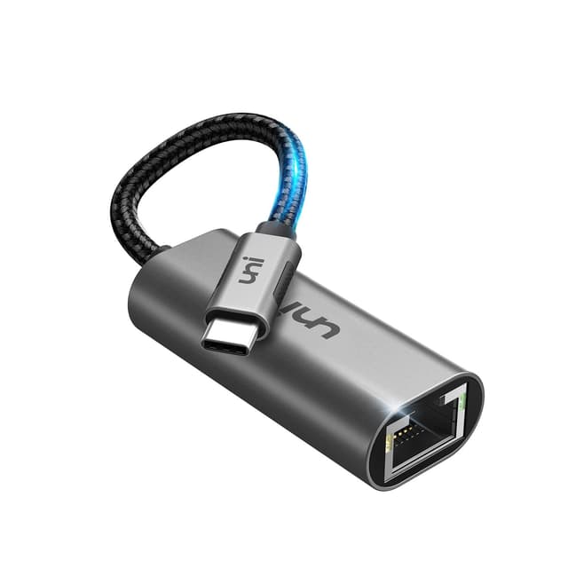uni USB C auf Ethernet Adapter 1000Mbps, Thunderbolt USB C auf RJ45 LAN Netzwerkadapter