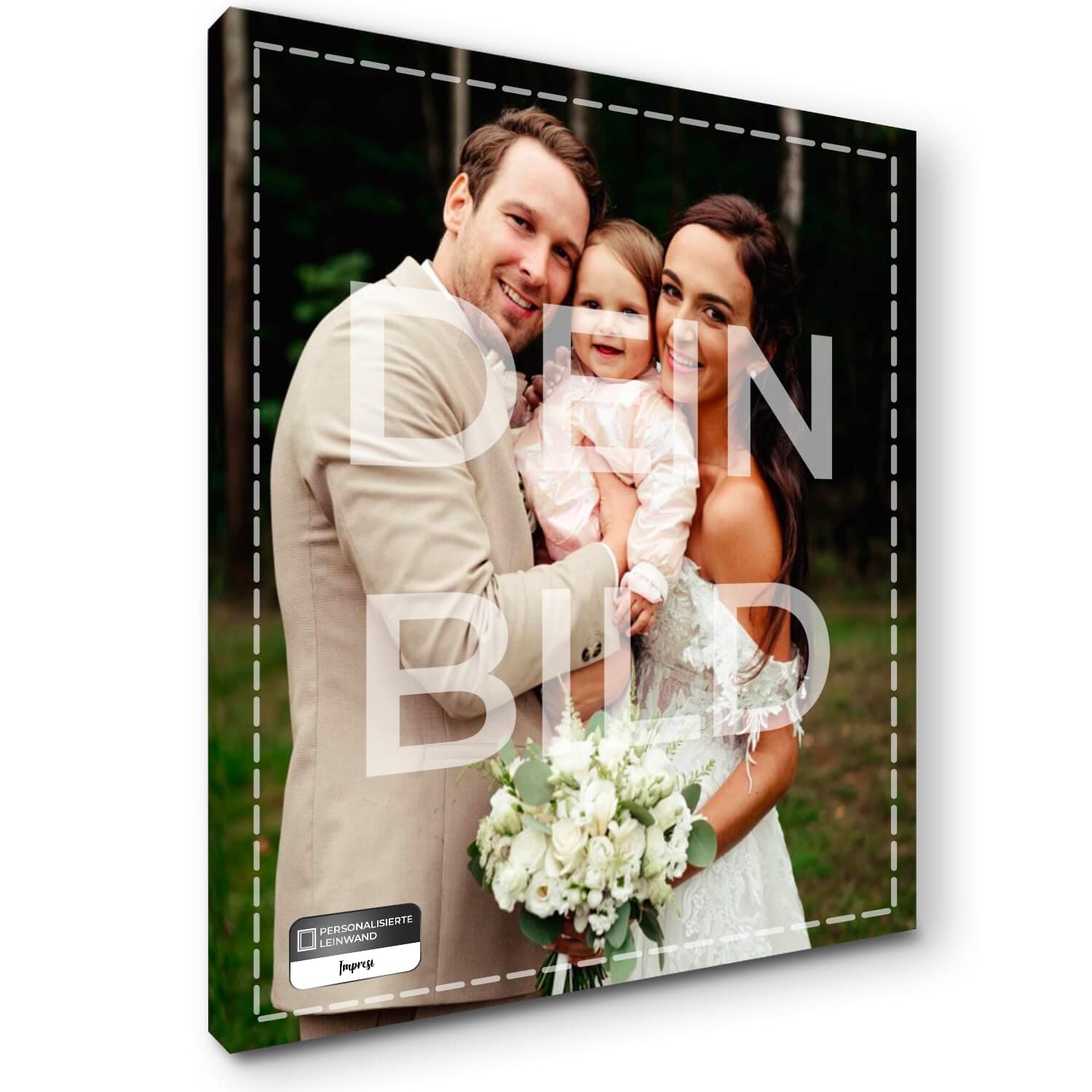 🖼️ Personalisiertes Foto-Leinwandbild mit Holzrahmen | Hochwertige Leinwand aus Canvas